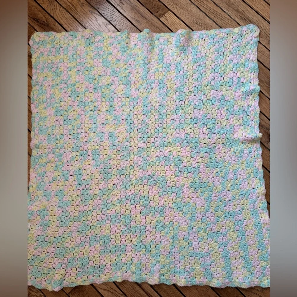 Pastel Crochet Baby Blanket